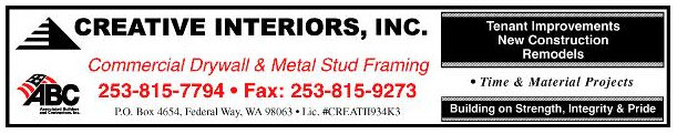 commercial drywall and metal stud framing contractor Washington